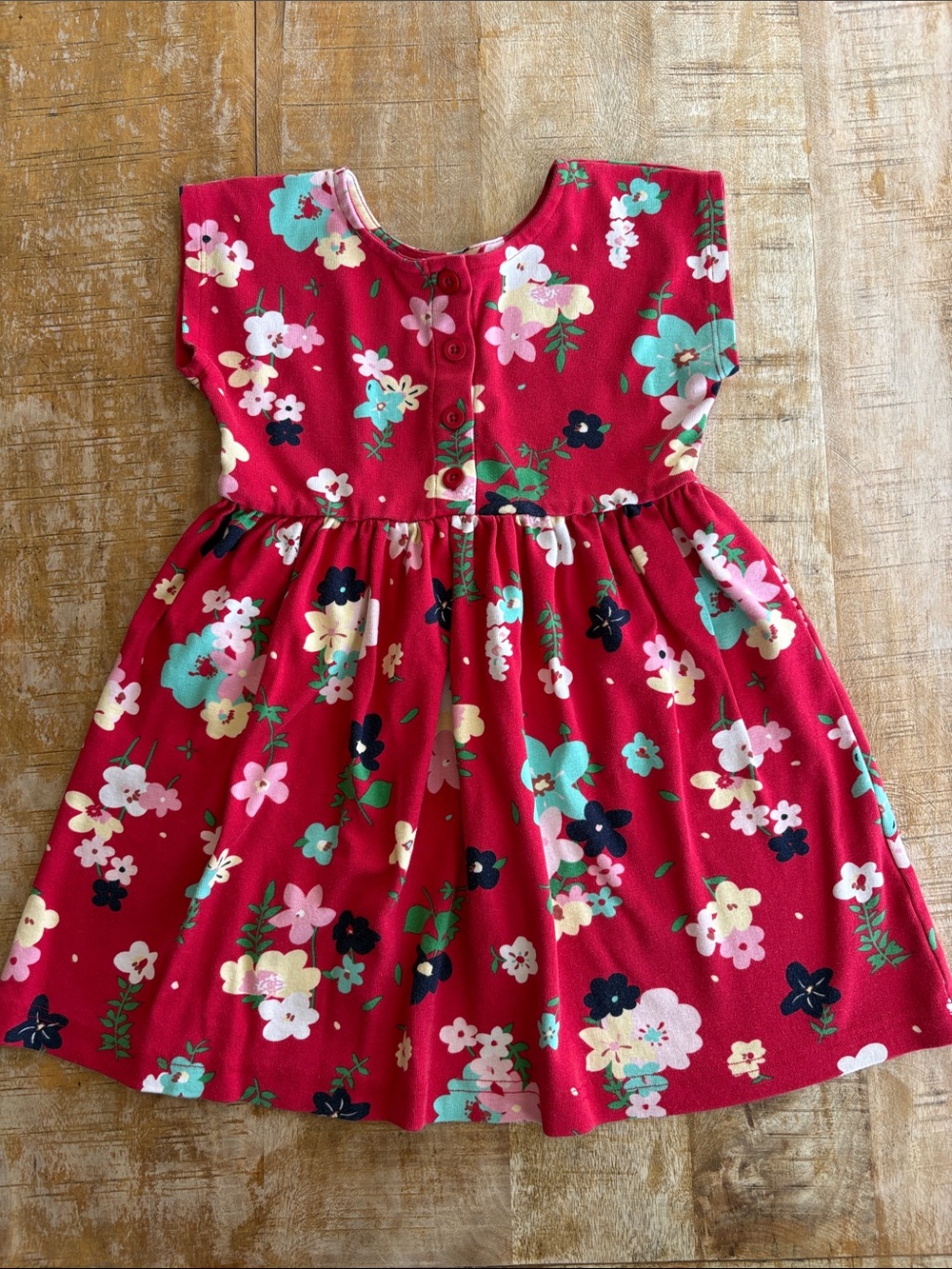 Hanna Andersson Girls' Red Floral Dress size 110/5
